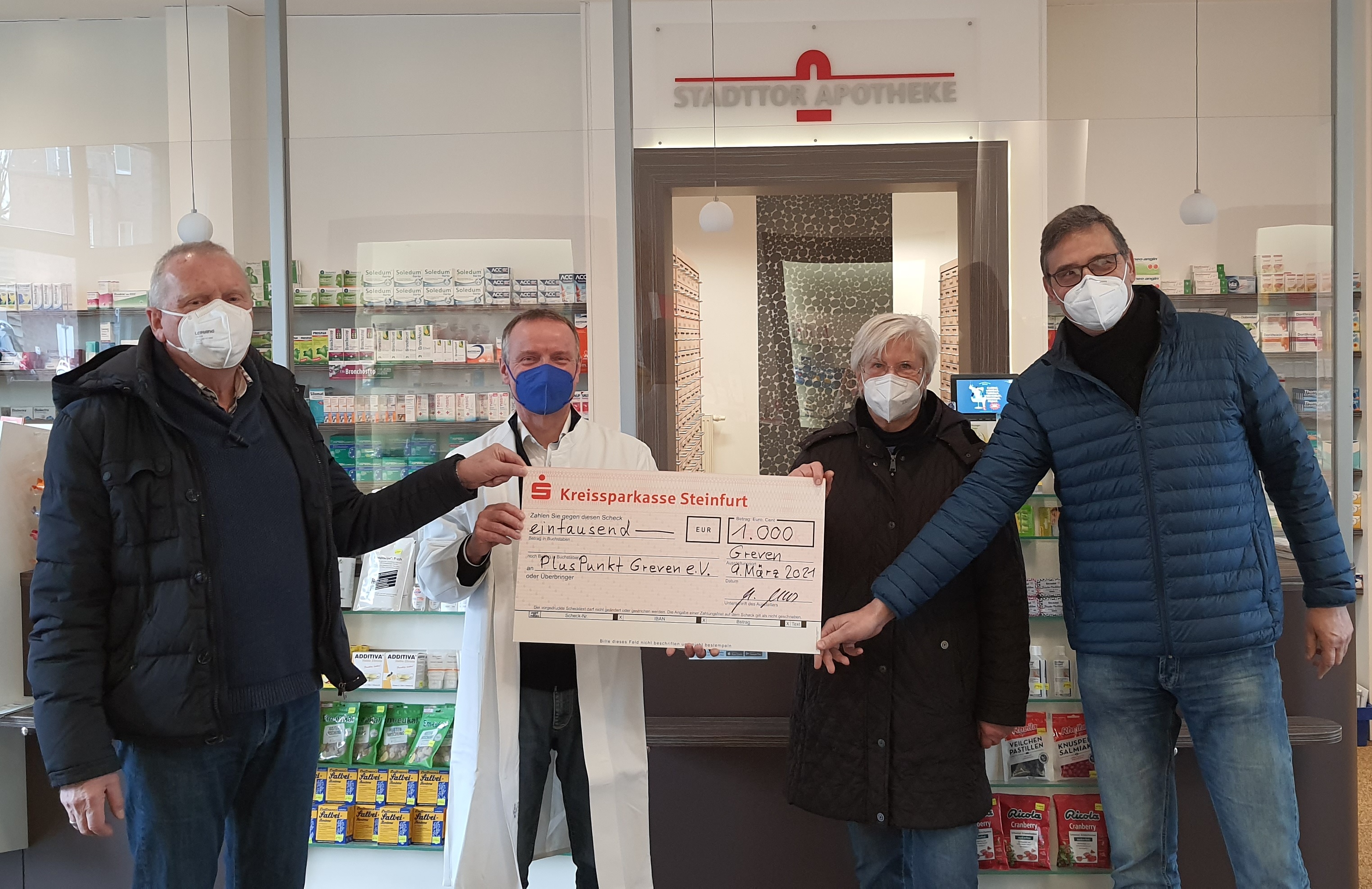 Stadttor-Apotheke spendet 1000 Euro
